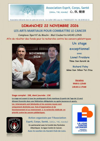 Arts Martiaux pour combattre le Cancer